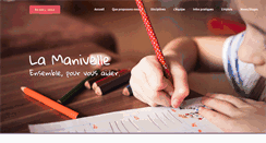 Desktop Screenshot of lamanivelle.be